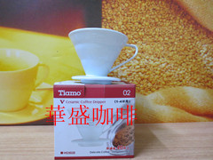 台湾正品Tiamo 陶瓷手冲杯咖啡壶（配滤纸40张）